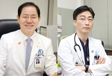 유희석 아주대병원의료원장과 이국종 교수(사진출처=아주대학병원)