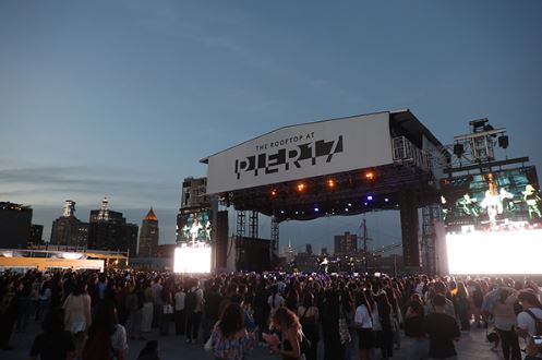21일(현지시간) 미국 뉴욕 피어 17 루프탑에서 K 미니콘 행사가 진행되고 있다.(사진=중소벤처기업부)